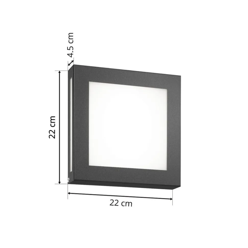 Sensor-LED buitenlamp Aqua Legendo Mini, antraciet