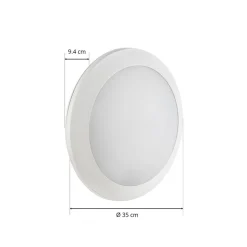 Sensor-LED plafondlamp Umberta wit, CCT