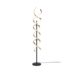 Sequence LED vloerlamp, dimbaar, CCT, messing