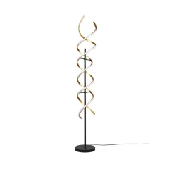 Sequence LED vloerlamp, dimbaar, CCT, messing