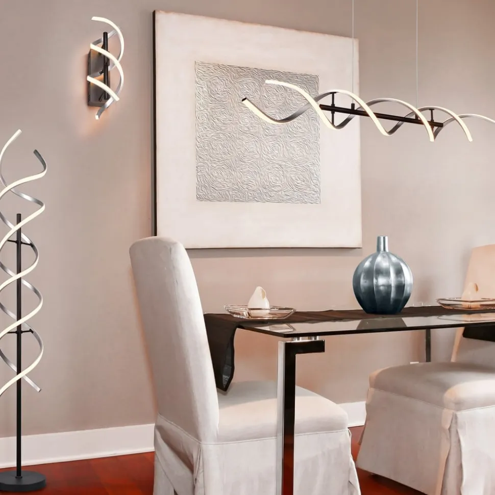 Sequence LED wandlamp, dimbaar, CCT, aluminium