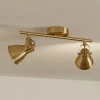 Seras plafondspot, geborsteld messing-goud, 2-lamps