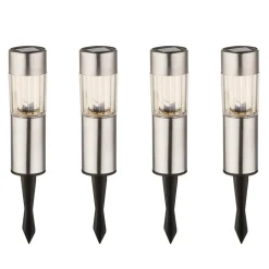 Set van 4 - Aro LED-solar-sfeerlamp met aardspies