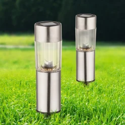 Set van 4 - Aro LED-solar-sfeerlamp met aardspies