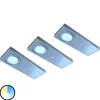 set van 3 LED meubelverlichting Tain met kleurenschakelaar