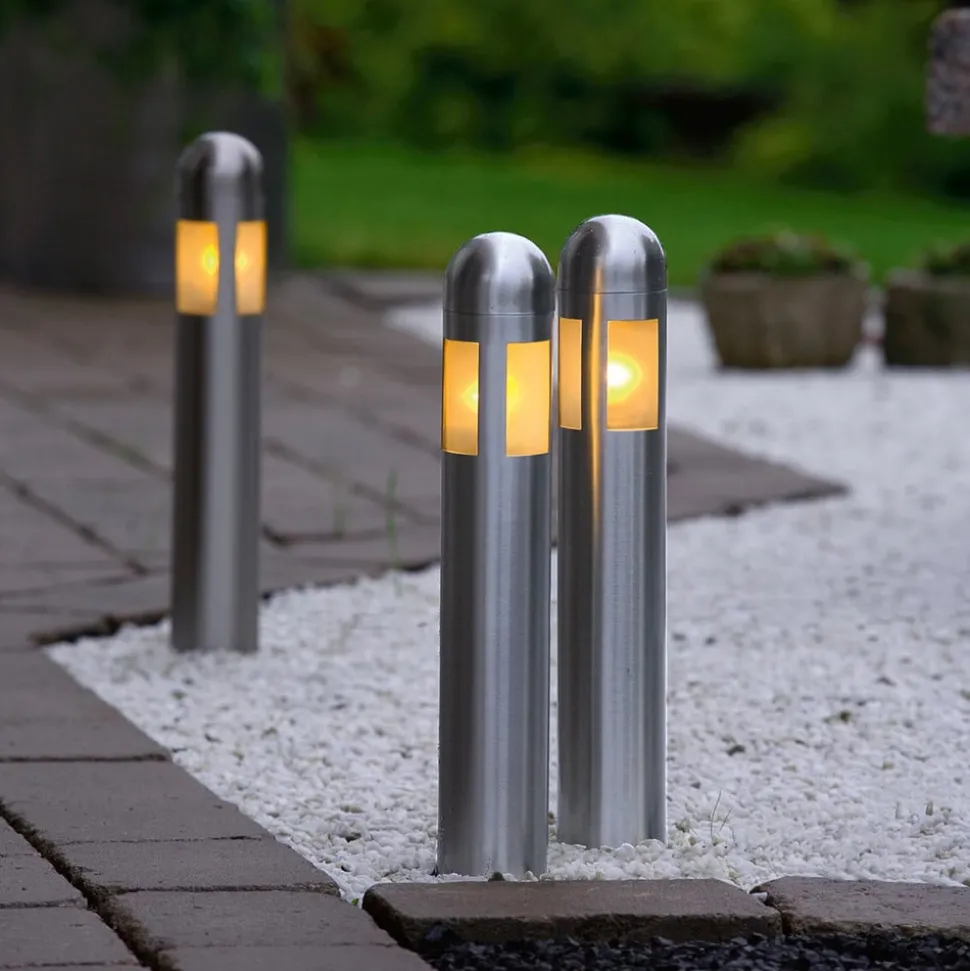 Set van 3 LED sokkellampen Amalfi met grondspies
