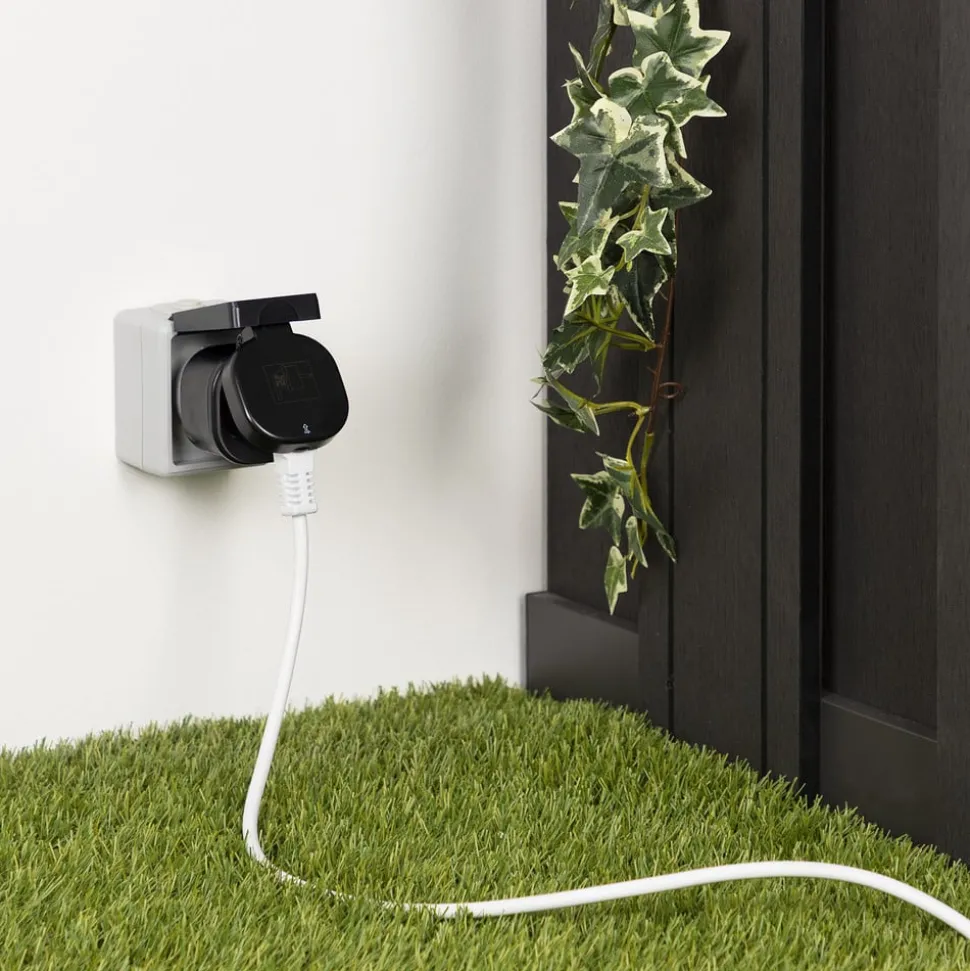 set van 2 mini radiogestuurde wandcontactdozen SH4-99653 Buitenbereik