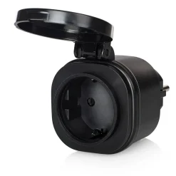 set van 2 mini radiogestuurde wandcontactdozen SH4-99653 Buitenbereik