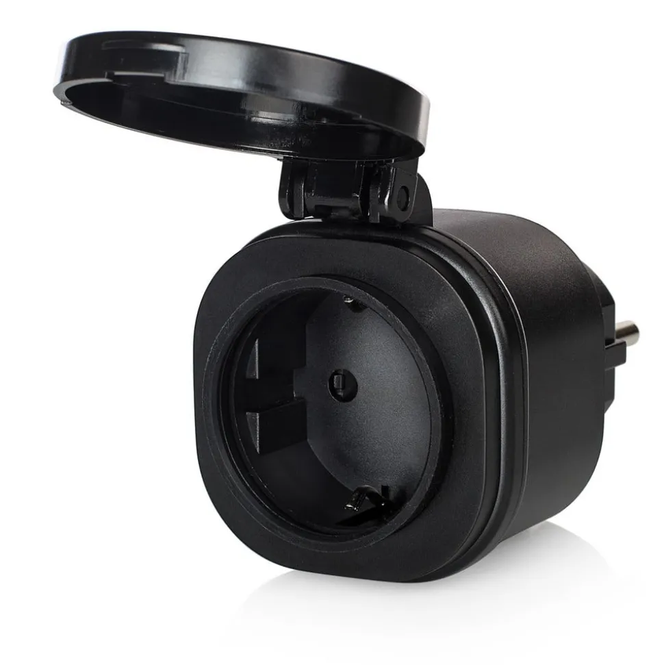 set van 2 mini radiogestuurde wandcontactdozen SH4-99653 Buitenbereik