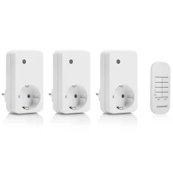 set van 3 radiogestuurde wandcontactdozen SH4-99573 Binnenruimte