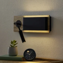 Sfeer wandlamp, indirect licht met leeslamp