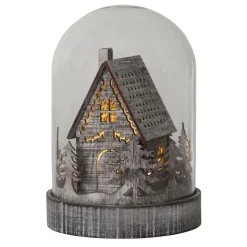 Sfeerlamp Kupol huis, bruin