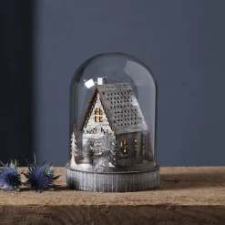 Sfeerlamp Kupol huis, bruin