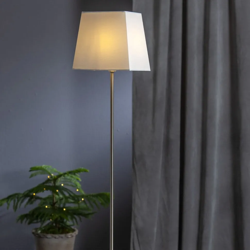 Sfeerlamp Moa, Kombi ster + kap, voet eiken