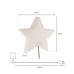 Sfeerlamp STAR met kabel en stekker
