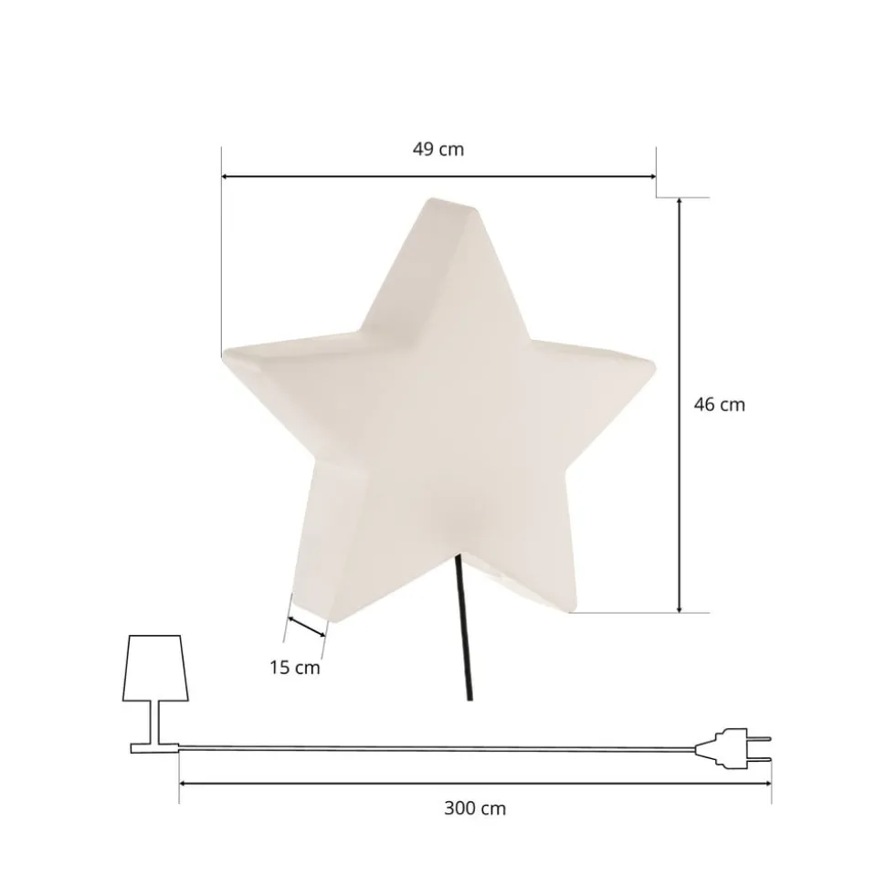 Sfeerlamp STAR met kabel en stekker