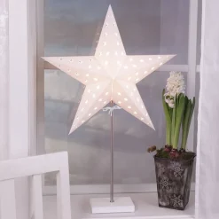 Sfeerverlichting Combi Pack, ster en kap, voet wit