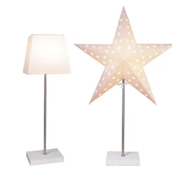 Sfeerverlichting Combi Pack, ster en kap, voet wit