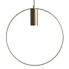 Shape decoratieve hanglamp met ring, goud