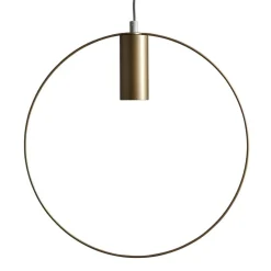 Shape decoratieve hanglamp met ring, goud