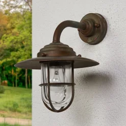 Sierlijke buitenwandlamp Antique, helder glas