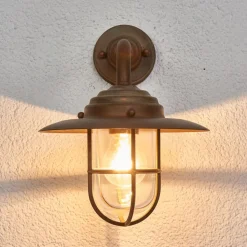 Sierlijke buitenwandlamp Antique, helder glas
