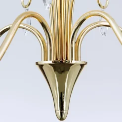 Sierlijke kroonluchter FIORETTO 5-l. goud