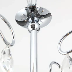 Sierlijke kroonluchter FIORETTO 5-l. chroom