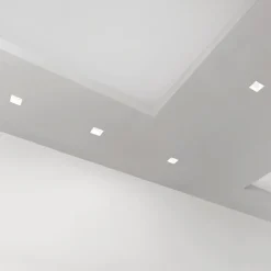 Siris inbouwspot, wit, gips, 9 cm, GU10