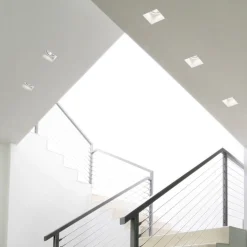 Siris inbouwspot, wit, gips, 9 cm, GU10