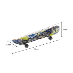 Skateboard LED plafondlamp Easy Cruiser Graffiti