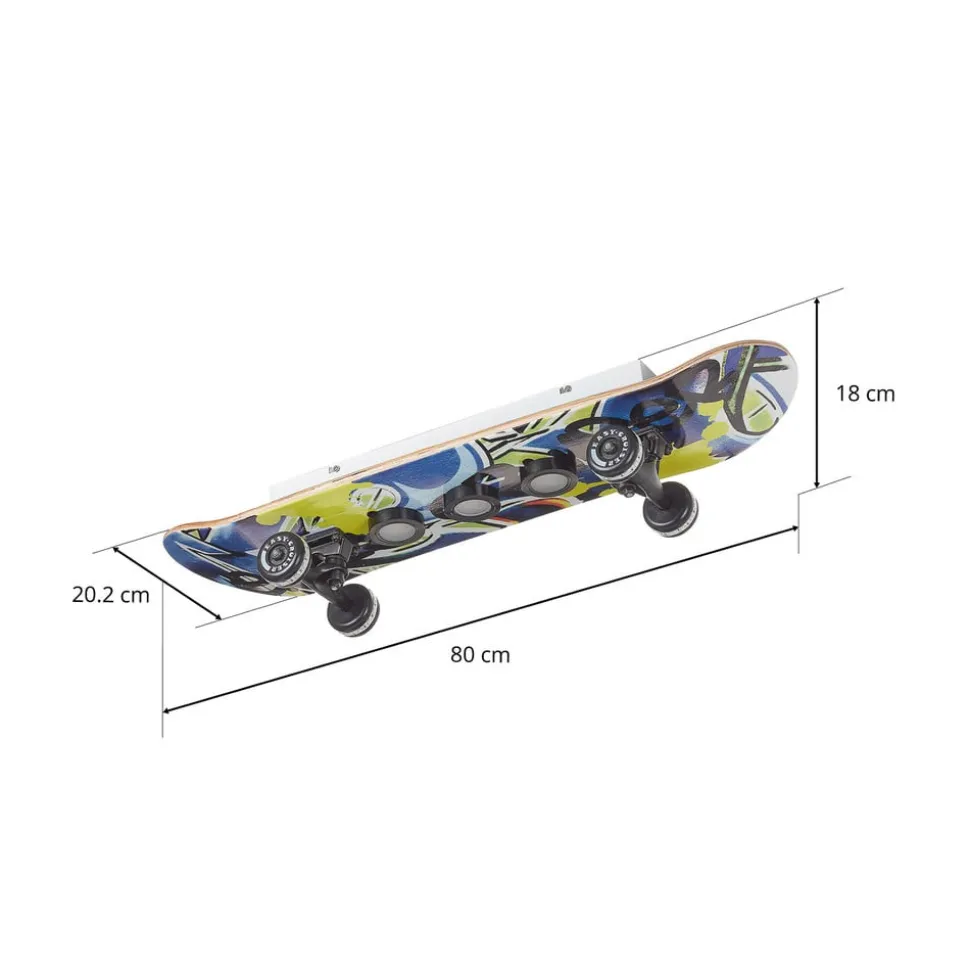 Skateboard LED plafondlamp Easy Cruiser Graffiti