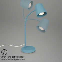 Skriva tafellamp, GU10 fitting, duifblauw