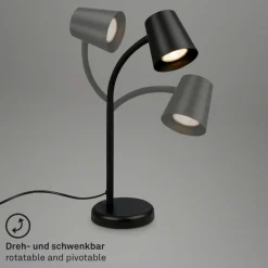 Skriva tafellamp, GU10 fitting, zwart