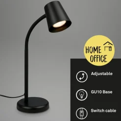 Skriva tafellamp, GU10 fitting, zwart