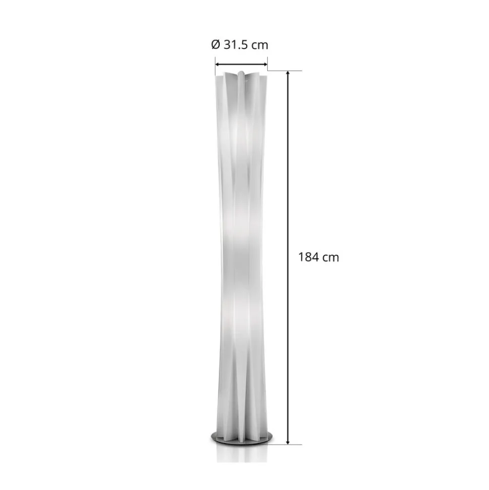 Slamp Bach vloerlamp, hoogte 184 cm, wit