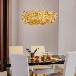 Slamp Clizia hanglamp, Ø 78 cm, oranje