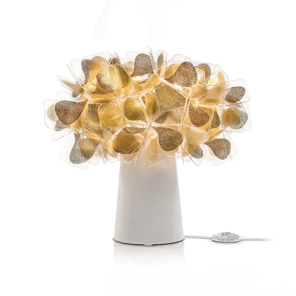 Slamp Clizia Mama Non Mama tafel E14 goud/wit