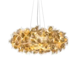 Slamp hanglamp Clizia Mama Non Mama, Ø78cm, goud/helder