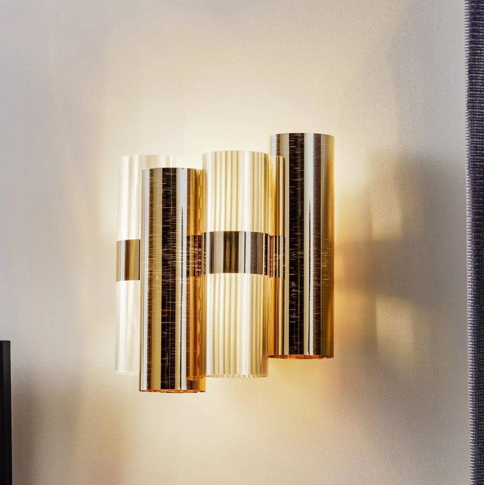 Slamp La Lollo wandlamp, goudkleurig