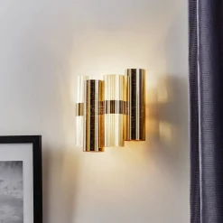 Slamp La Lollo wandlamp, goudkleurig