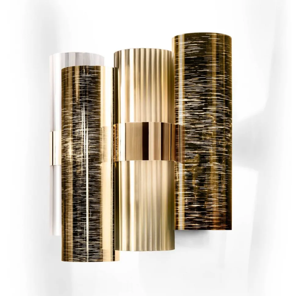 Slamp La Lollo wandlamp, goudkleurig