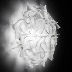 Slamp Veli - design-wandlamp, Ø 32cm, wit