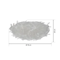 Slamp Veli design plafondlamp, Ø 78cm, opaal