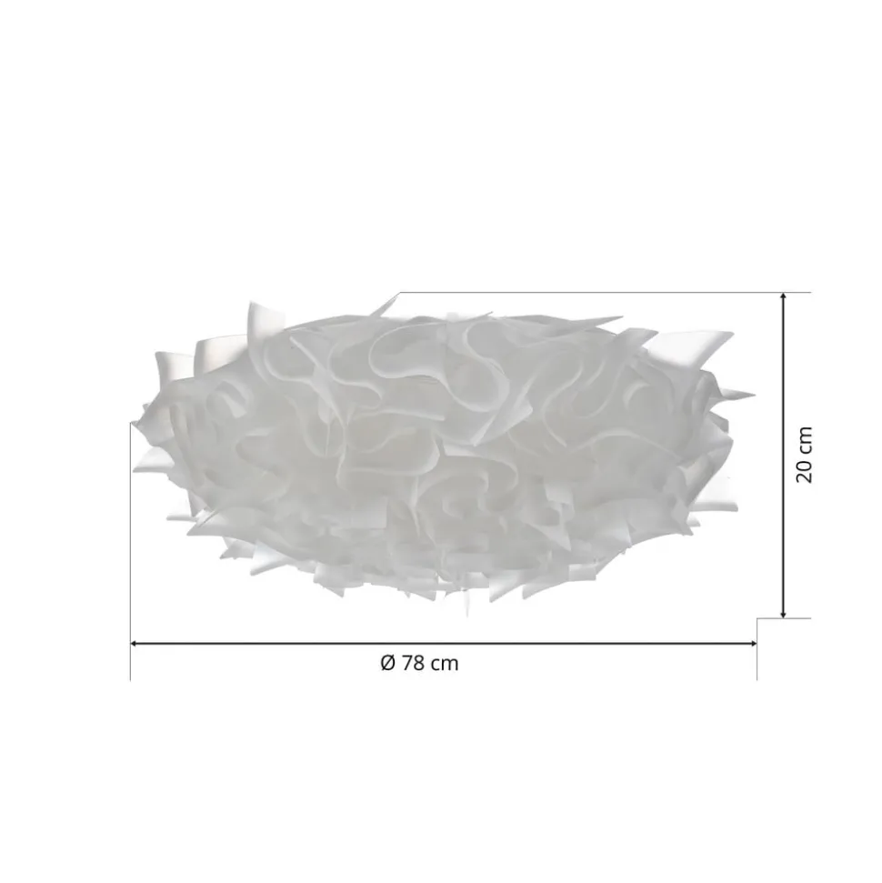 Slamp Veli design plafondlamp, Ø 78cm, opaal