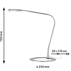 Slanke bureaulamp PLAZA, ijzer