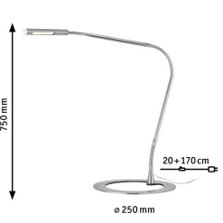 Slanke bureaulamp PLAZA, ijzer