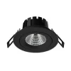 SLC DL04 LED inbouwlamp zwart 3.000 K