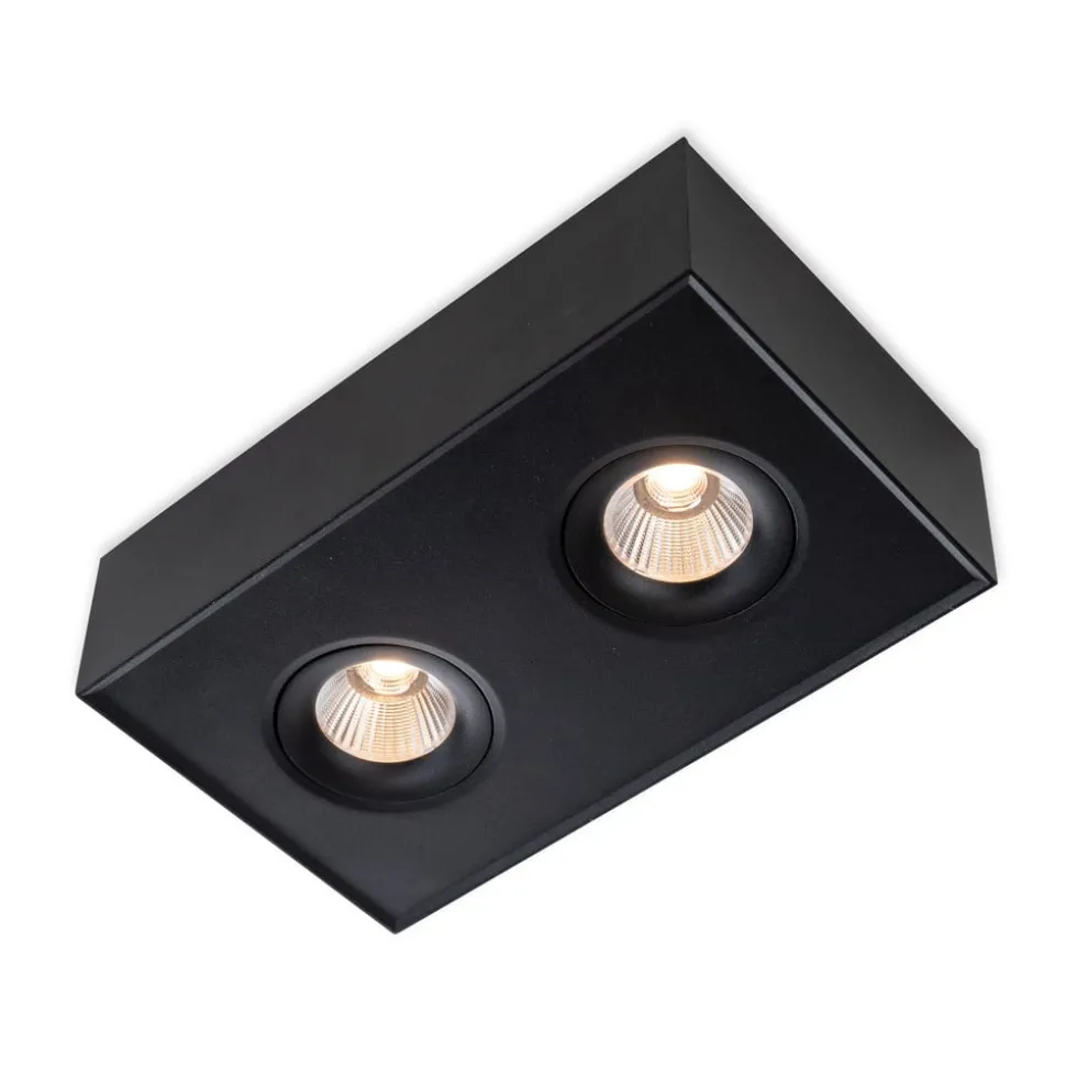 SLC DL04 Surface X2 opbouwlamp 2.700K zwart