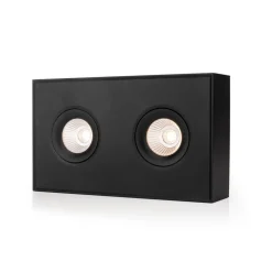 SLC DL04 Surface X2 opbouwlamp 2.700K zwart